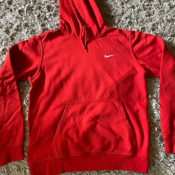 Nike | Tops | Nike Cotton Red Hoodie 
